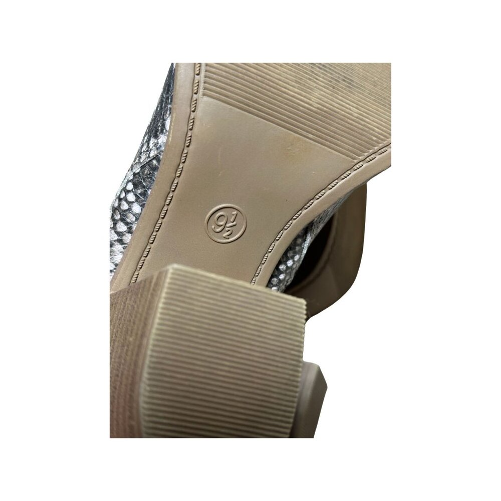 Universal Thread Snake Print Chunky Heel Ankle Bo… - image 4